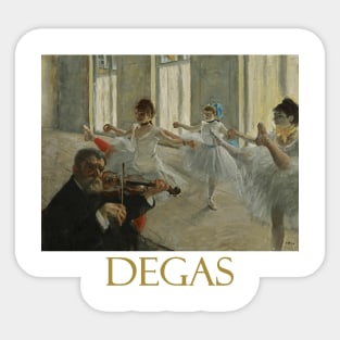 Rehearsal by Edgar Degas Sticker